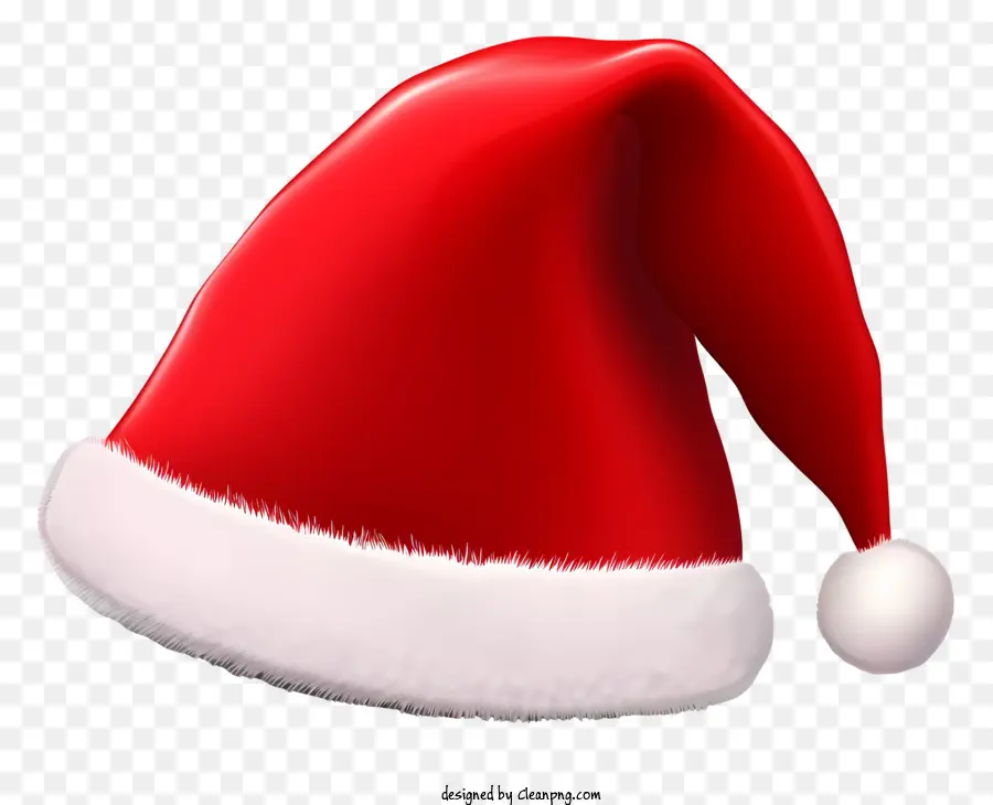 Papai Noel Hat，Vermelho E Chapéu Branco PNG