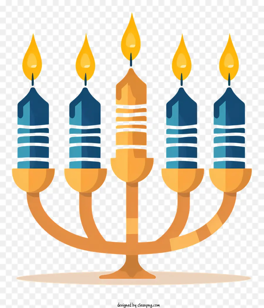 Menorah De Hanukkah，Festa De Férias PNG