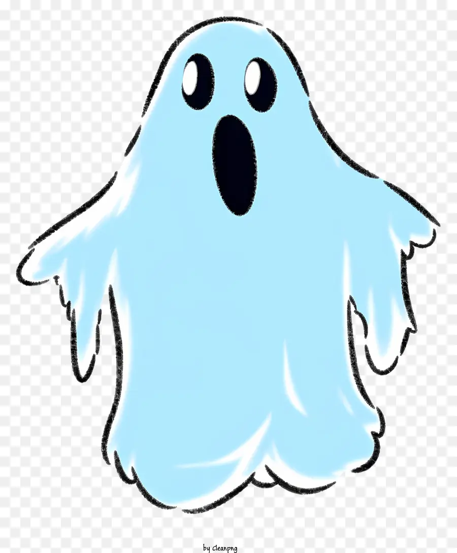 Ghost，Manto Azul PNG
