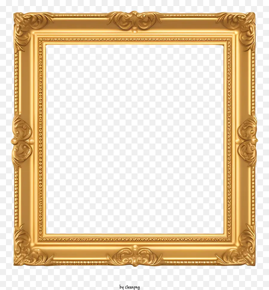 Golden Frame，Designs Ornamentados PNG