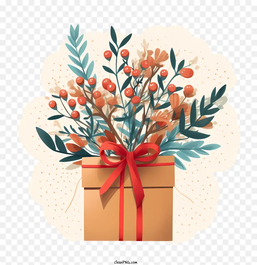 Christmas Present，Flores PNG