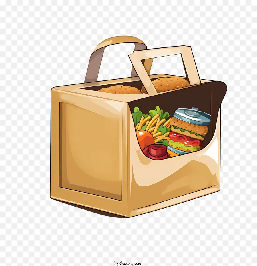 Bolsa De Entrega De Comida，Pão PNG