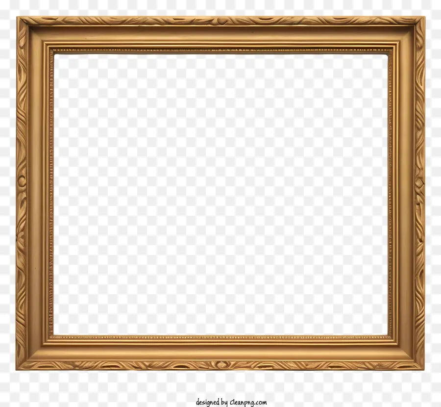 Moldura De Ouro，Ornamentado Quadro PNG