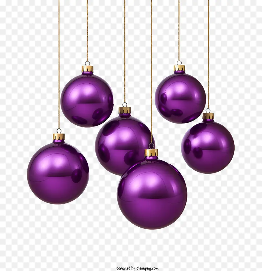 Bola De Natal，Roxo PNG