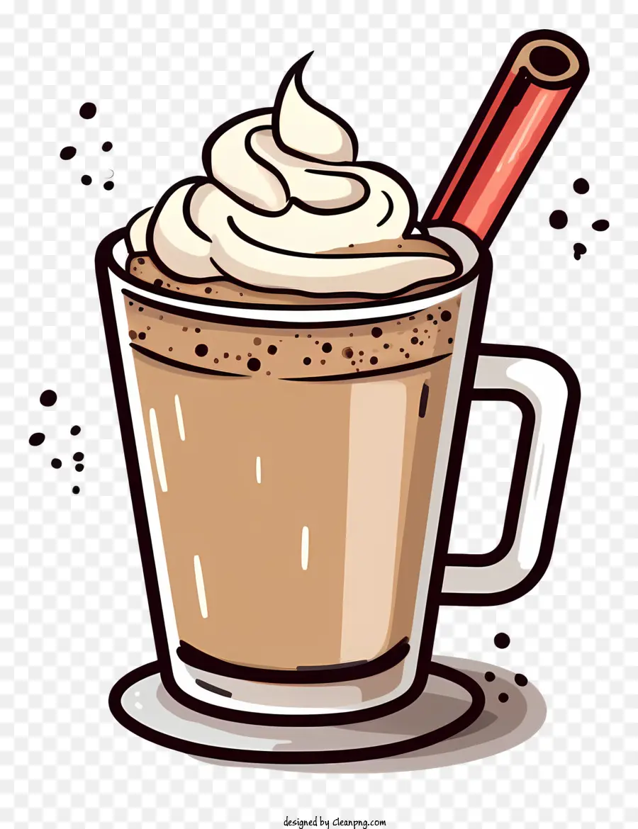 Chocolate Quente，Café Com Chantilly PNG