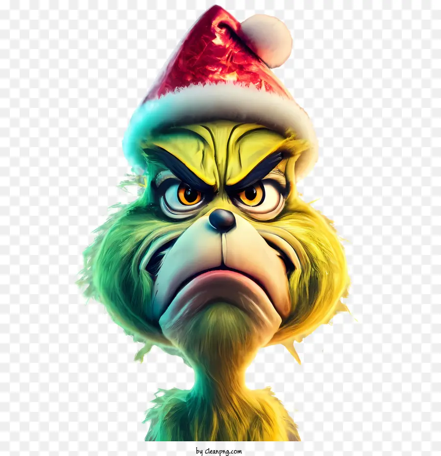 Natal Grinch，Sorrindo PNG