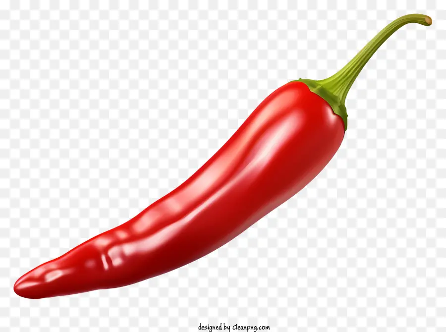 Vermelho Pimenta，Black Background PNG