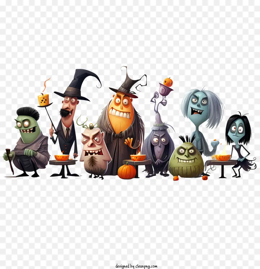 Festa De Halloween，Monstros PNG