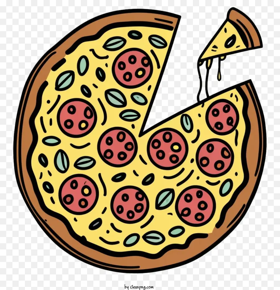 Pizza De Desenho Animado，Pizza PNG