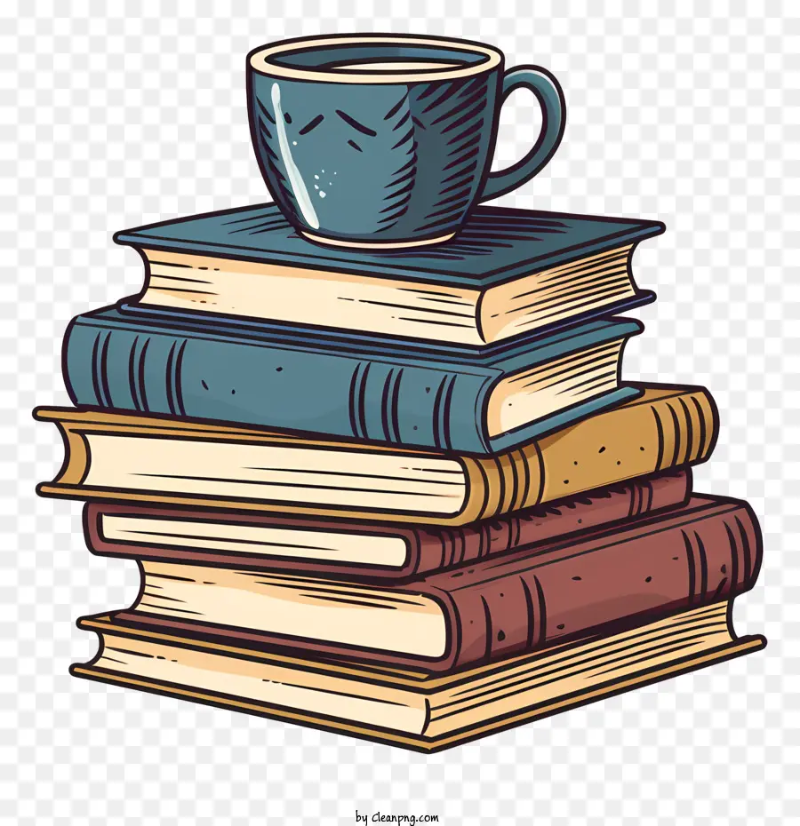 Livros，Café PNG