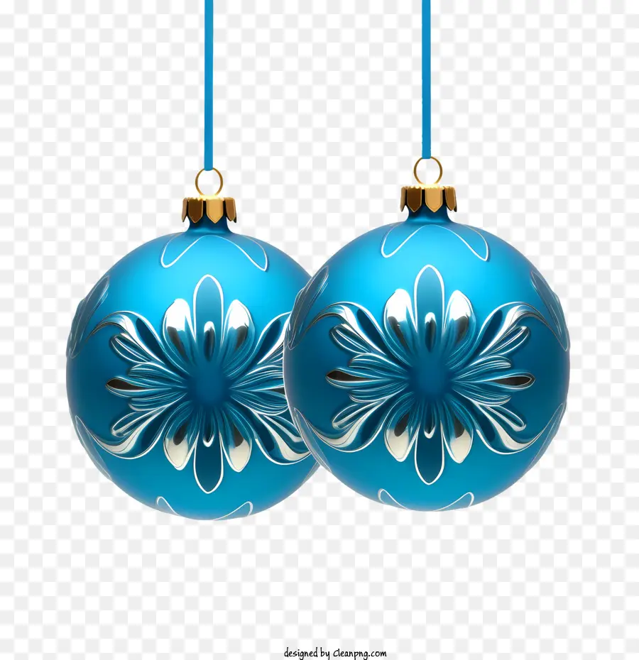 Bola De Natal，Azul PNG