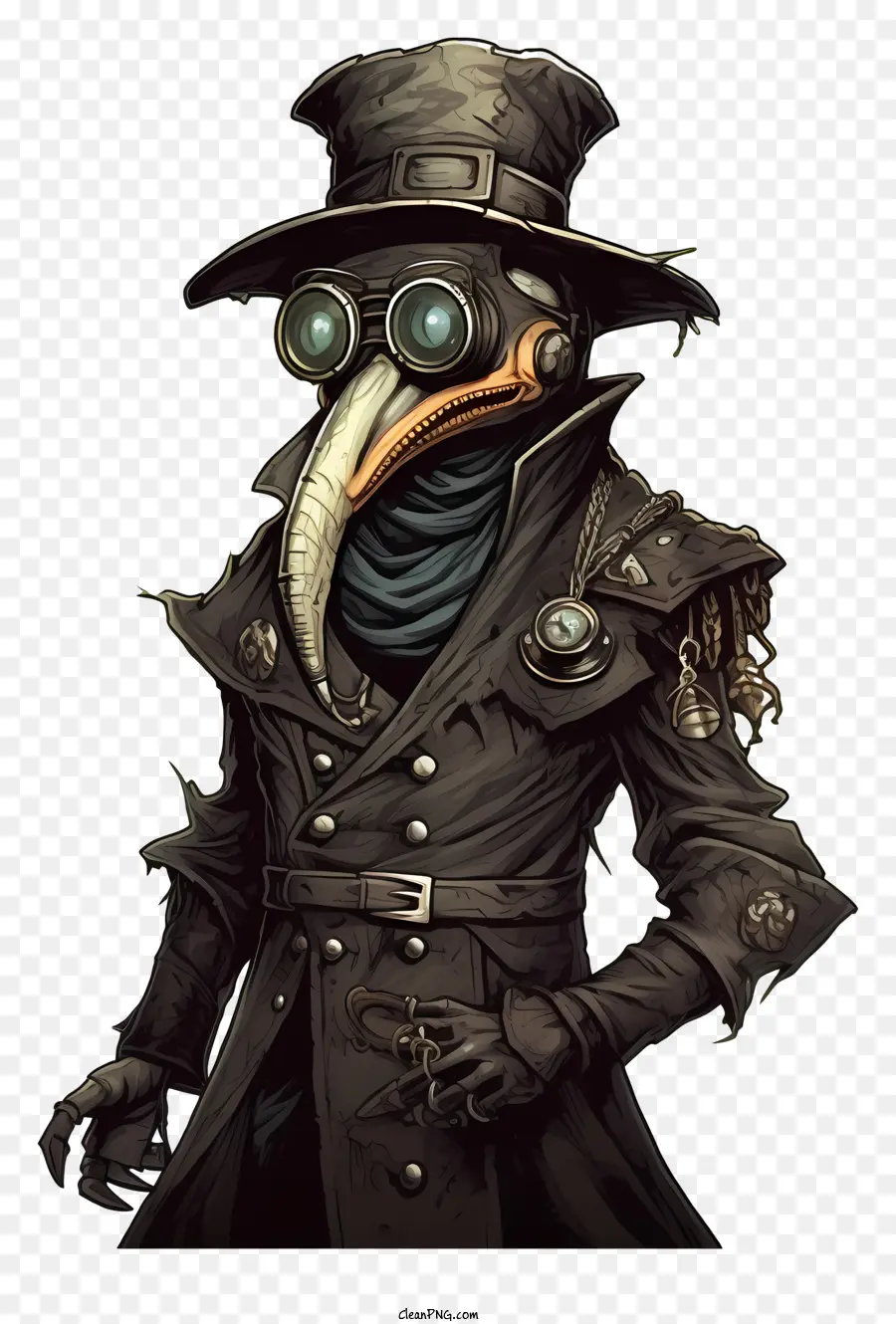 Traje Steampunk，Pelagem Longa PNG