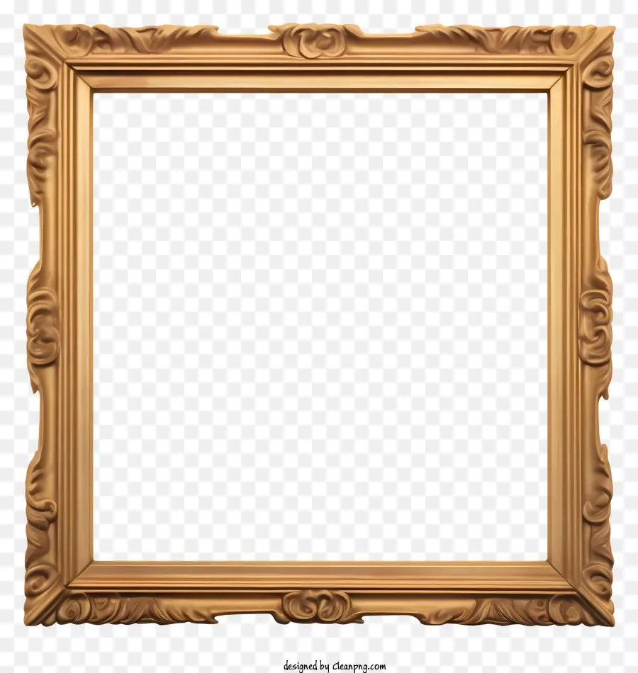 Moldura De Ouro，Design De Quadros Ornamentados PNG