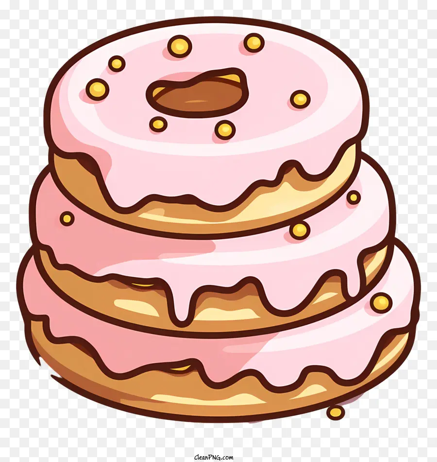 Rosquinhas Rosa，Sobremesa PNG