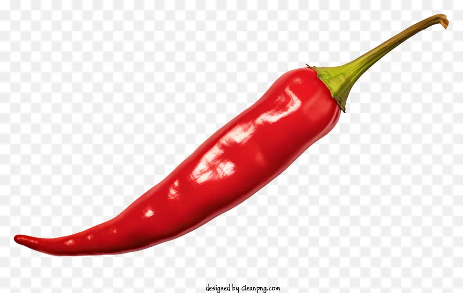 Vermelho Pimenta，Black Background PNG