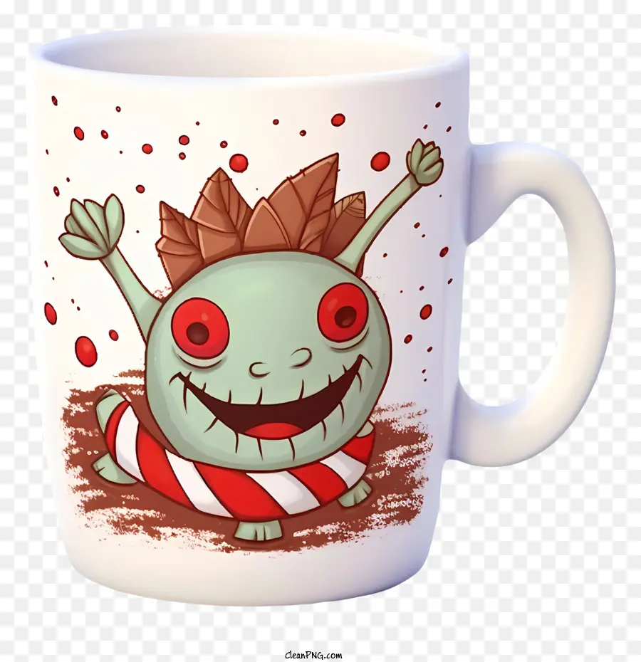 Caneca De Café，Desenho Animado Monster PNG