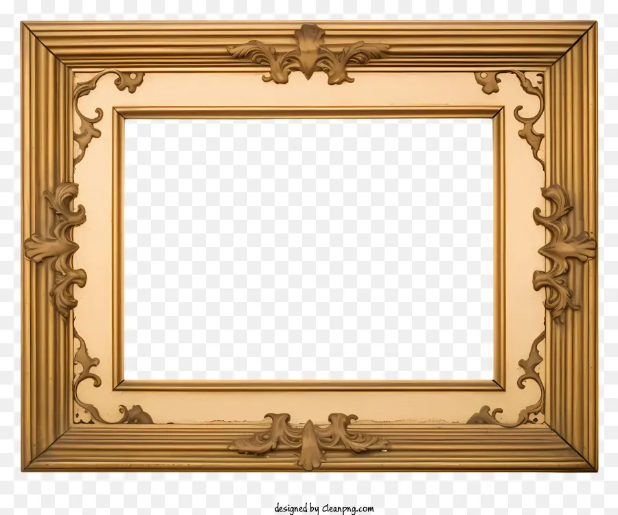 Golden Frame，Esculturas Ornamentadas PNG