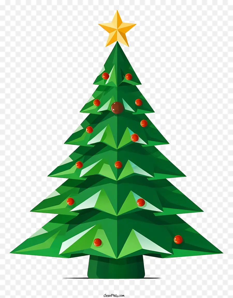 árvore De Natal，Triangular Peças PNG