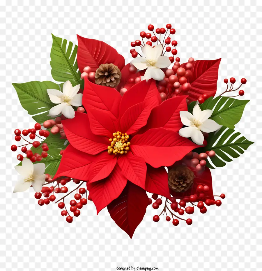 Bicos De Flor，Decoração De Natal PNG