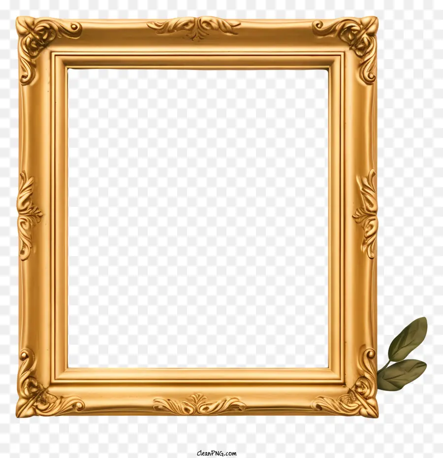 Imagem Emoldurada Em Ouro，Vintage Quadro PNG