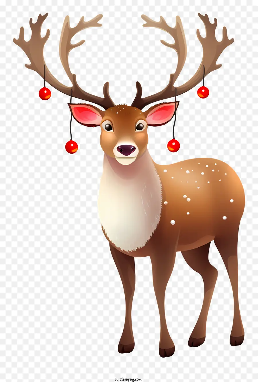 Natal Veado，Papai Noel Hat Deer PNG