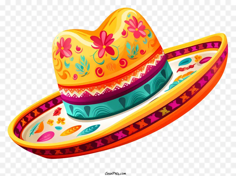 Sombrero Mexicano，Colorido Chapéu PNG