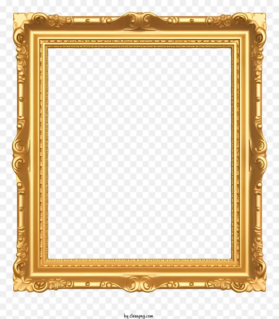 Moldura De Ouro，Quadro De Imagem PNG