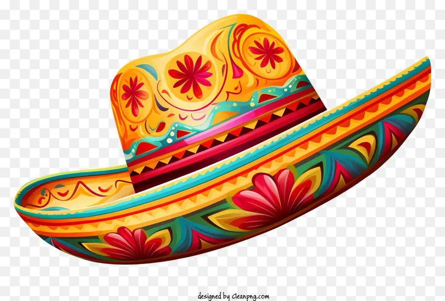 Sombrero Mexicano，Chapéu Colorido PNG