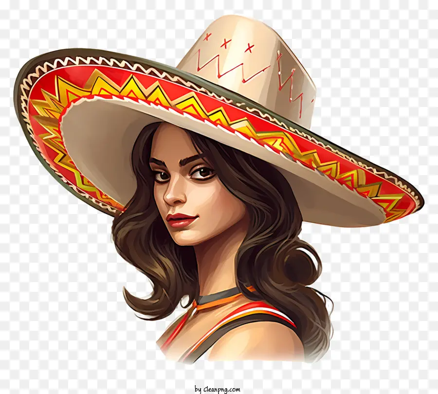 Mulher，Sombrero PNG