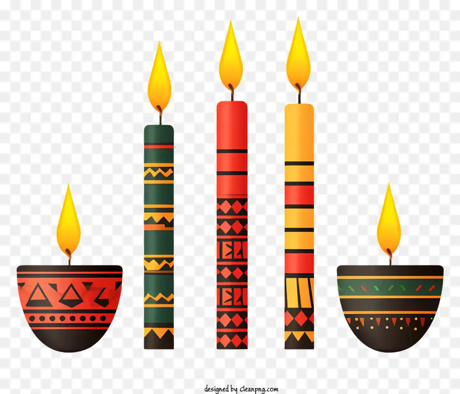 Padrões De Vela，Velas Coloridas PNG