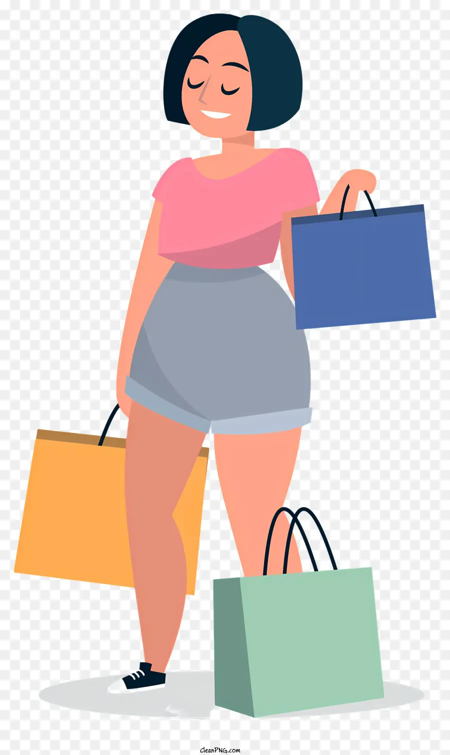 Mulher Fazendo Compras，Mulher De Compras PNG