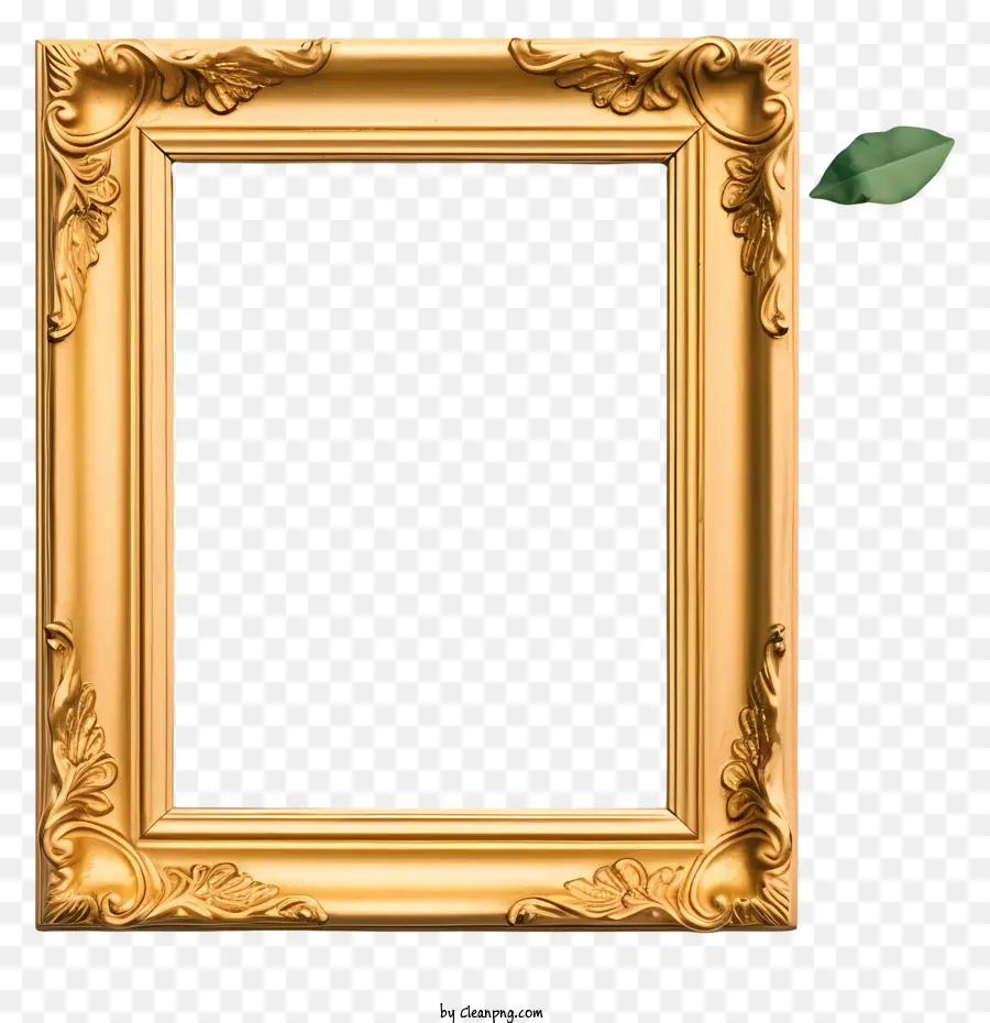 Moldura De Ouro，Ornamentado Quadro PNG