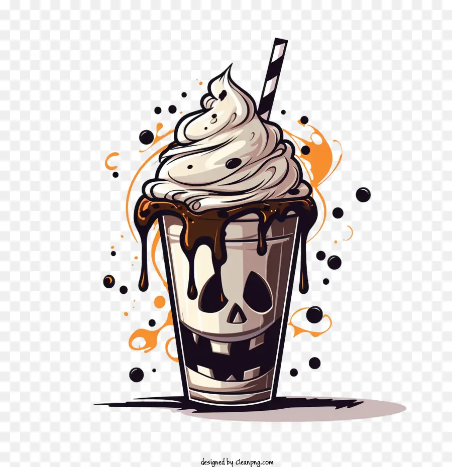 Milk Shake De Halloween，Chocolate PNG