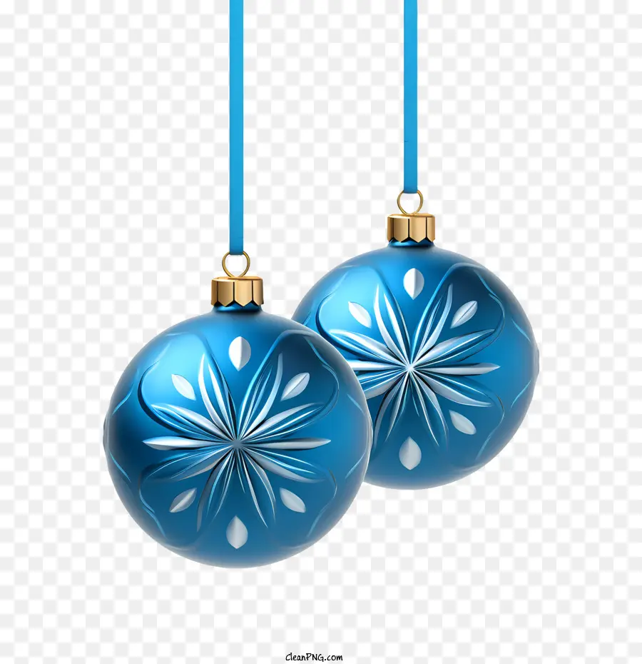 Bola De Natal，Azul PNG
