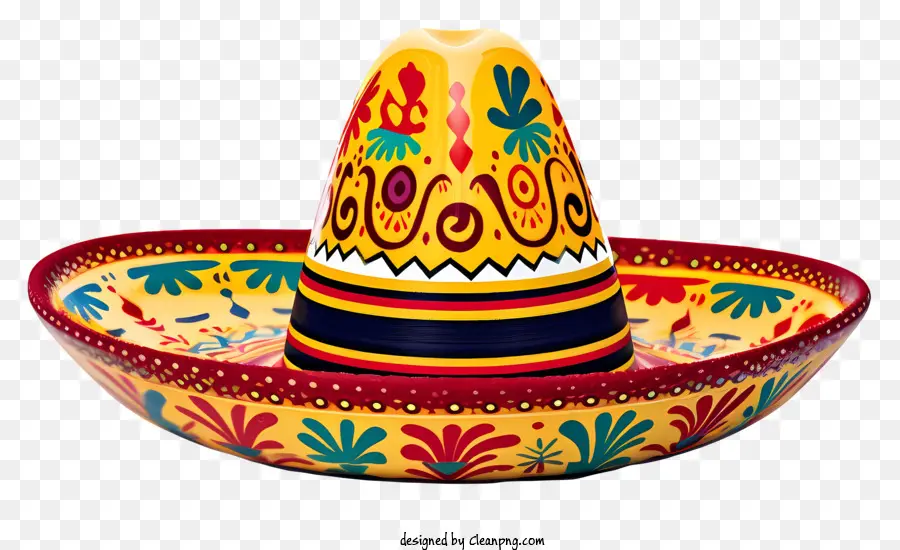 Sombrero Mexicano，Pintado à Mão PNG