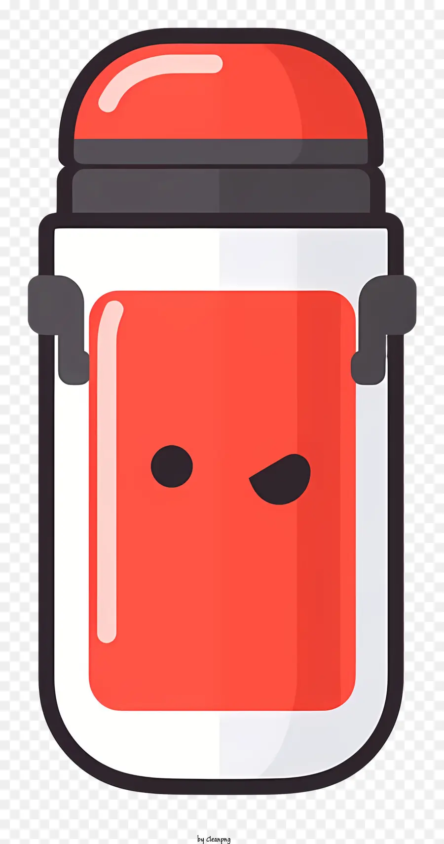 Vermelho Jar，Design Preto E Branco PNG