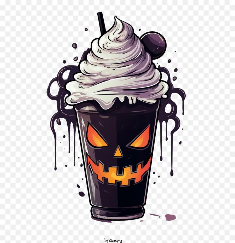 Milk Shake De Halloween，Soda PNG