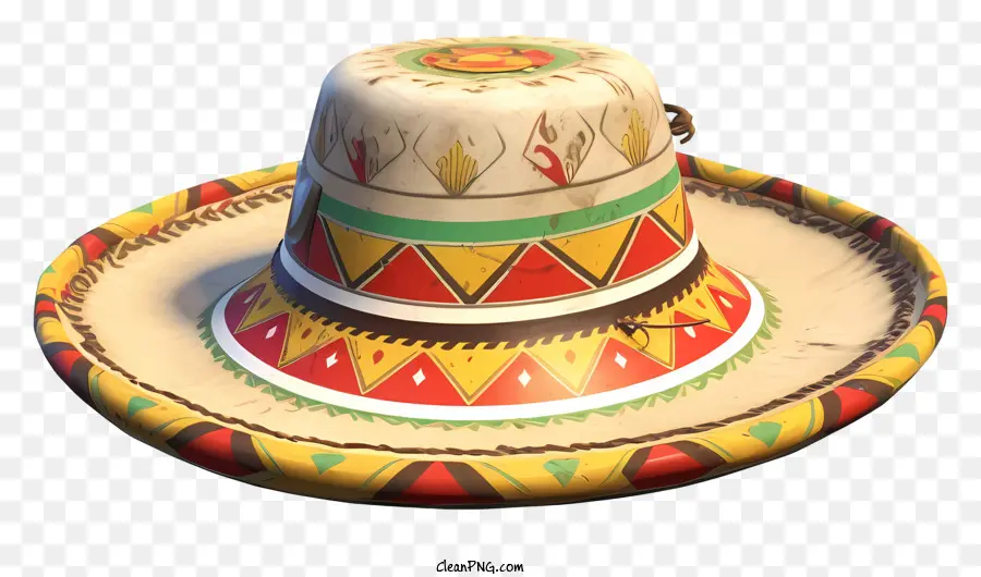 Chapéu Mexicano，Colorido Chapéu PNG