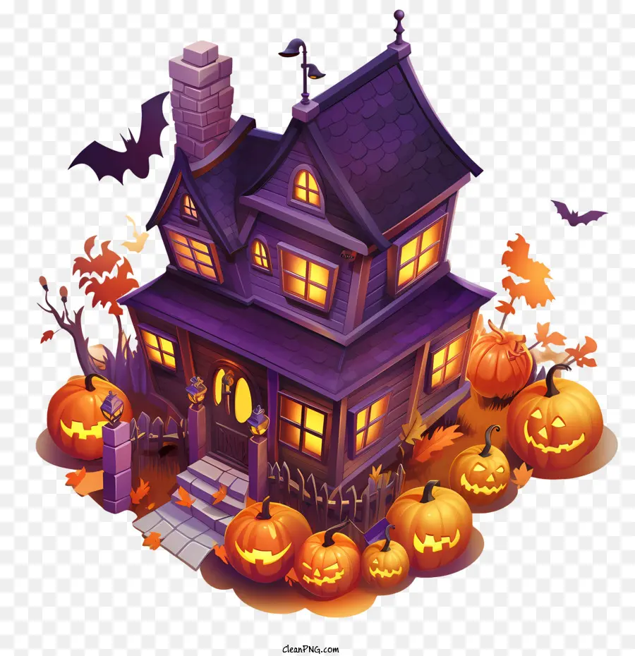 Festa De Halloween，House PNG