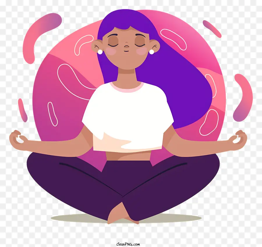 Meditação，Mulher Meditando PNG