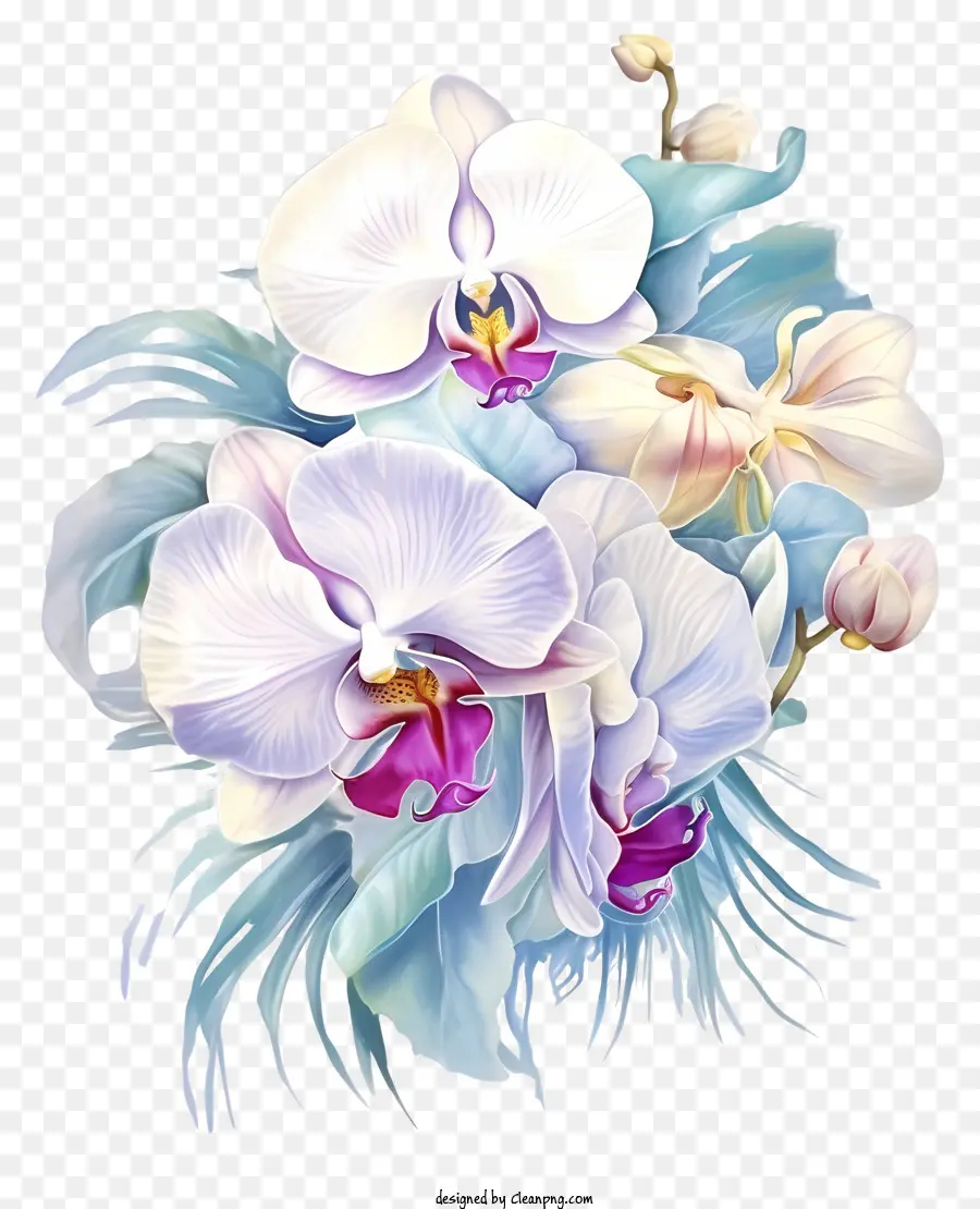 Orquídeas，Arranjo Floral PNG