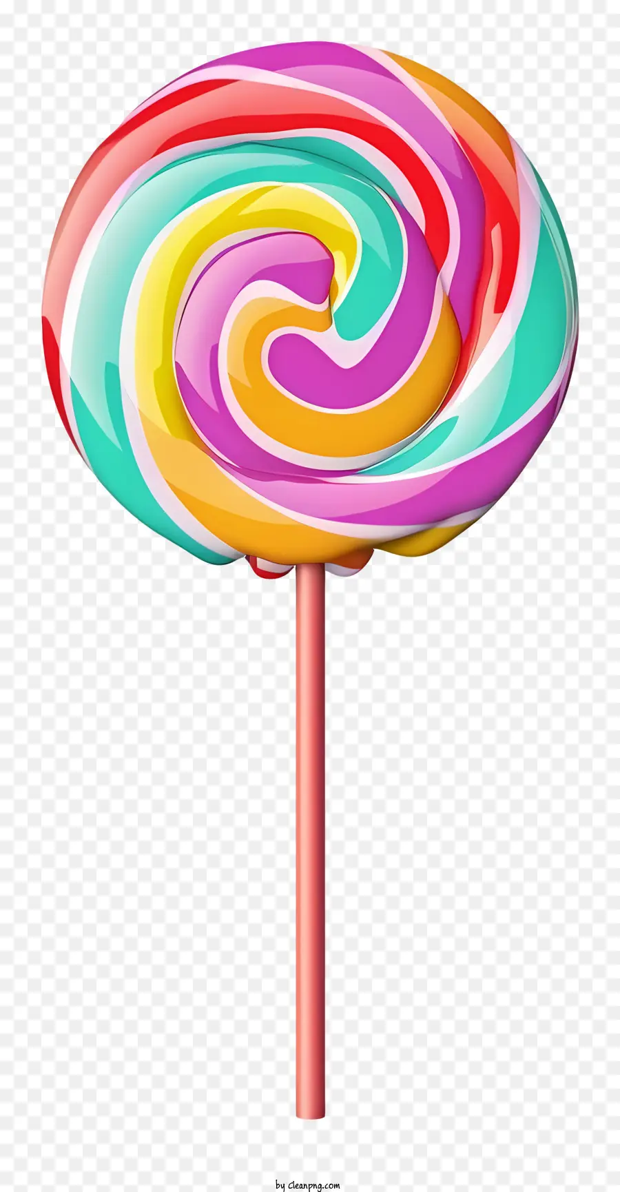 Lollipop Multicolorido，Espiral Pirulito PNG