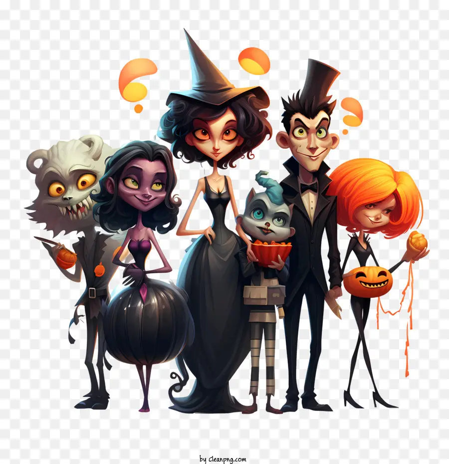 Festa De Halloween，Bonito PNG