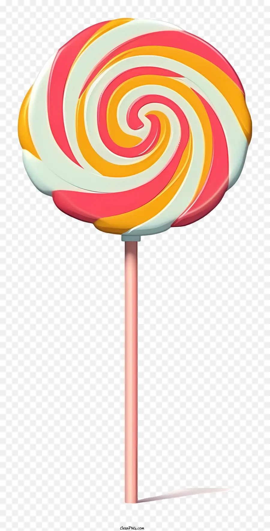 Candy Cane Lollipop，Design De Giro PNG