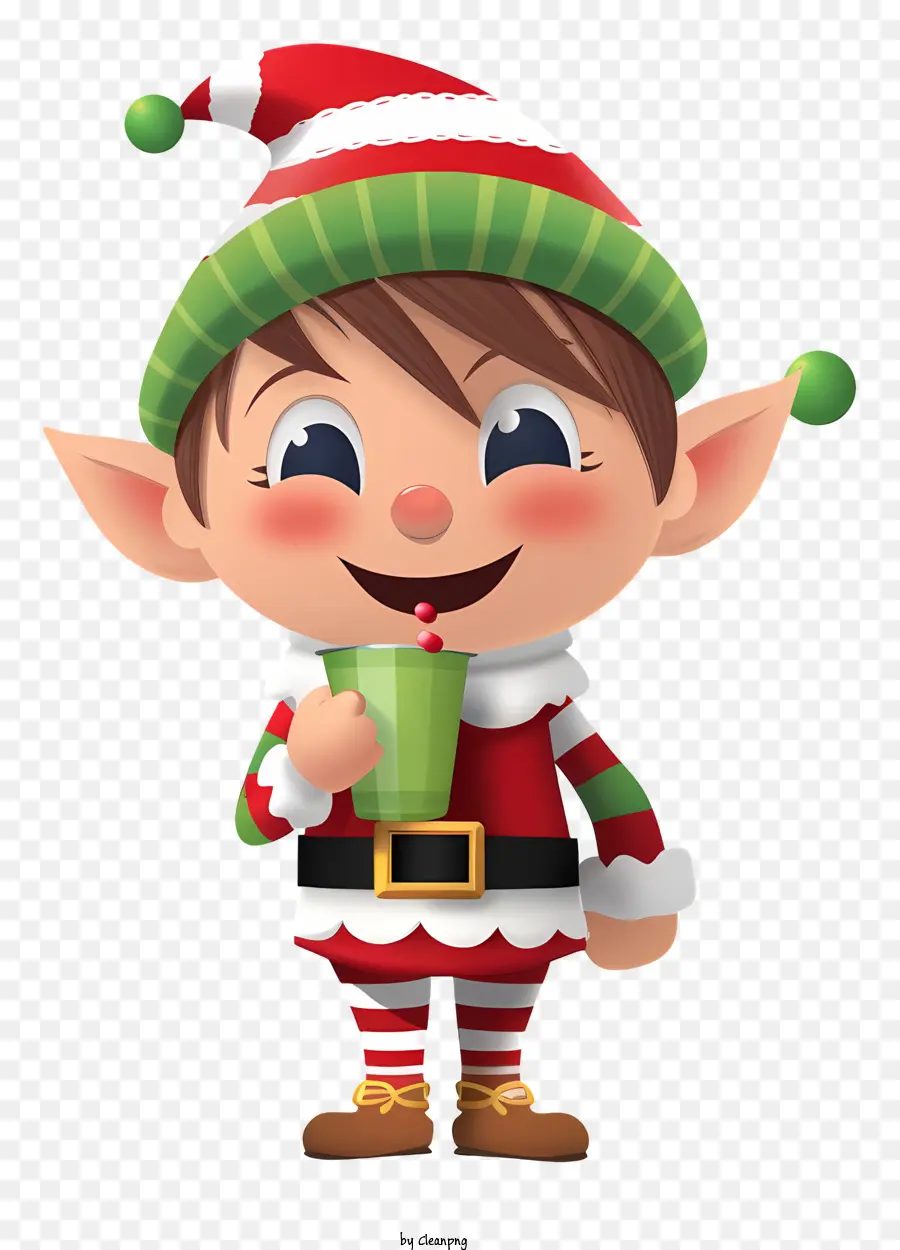 Elf，A Red Hat PNG