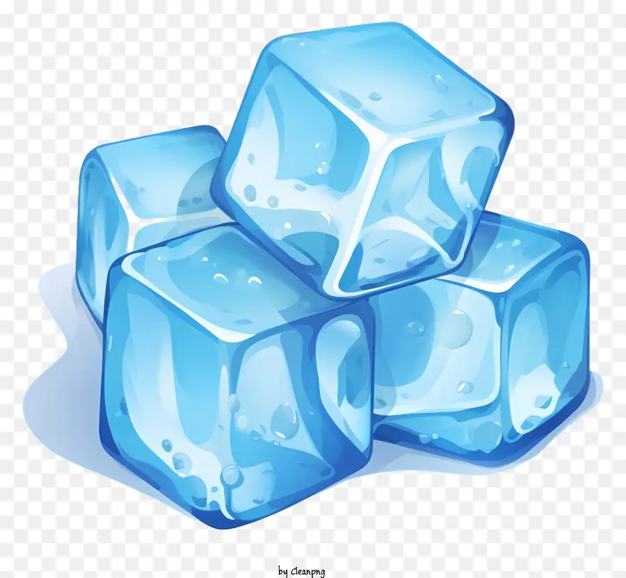 Cubos De Gelo，Azul Gelo PNG