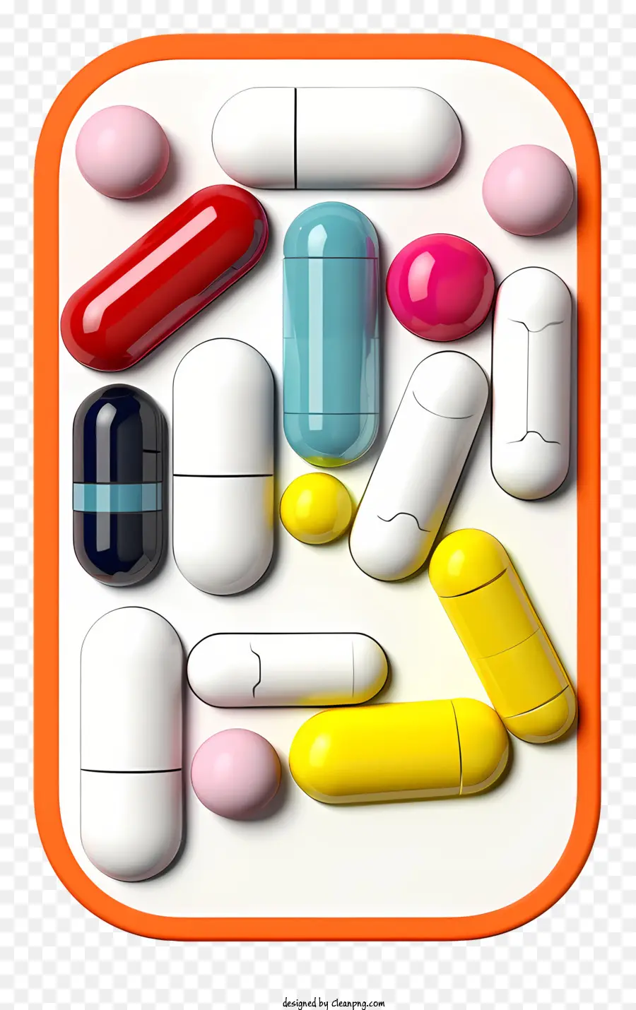 Comprimidos，Pílulas Coloridas PNG