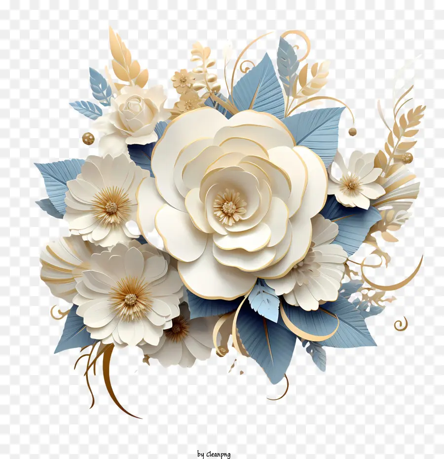 Arte Floral De Casamento，Flor PNG