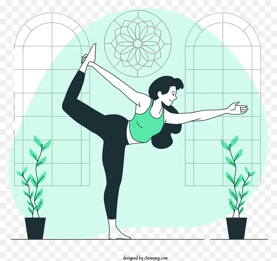 Yoga，Mulher Fazendo Yoga PNG