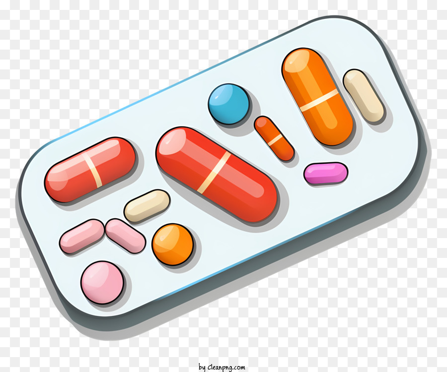 desenho de Medicamentos em cápsulas para colorir
